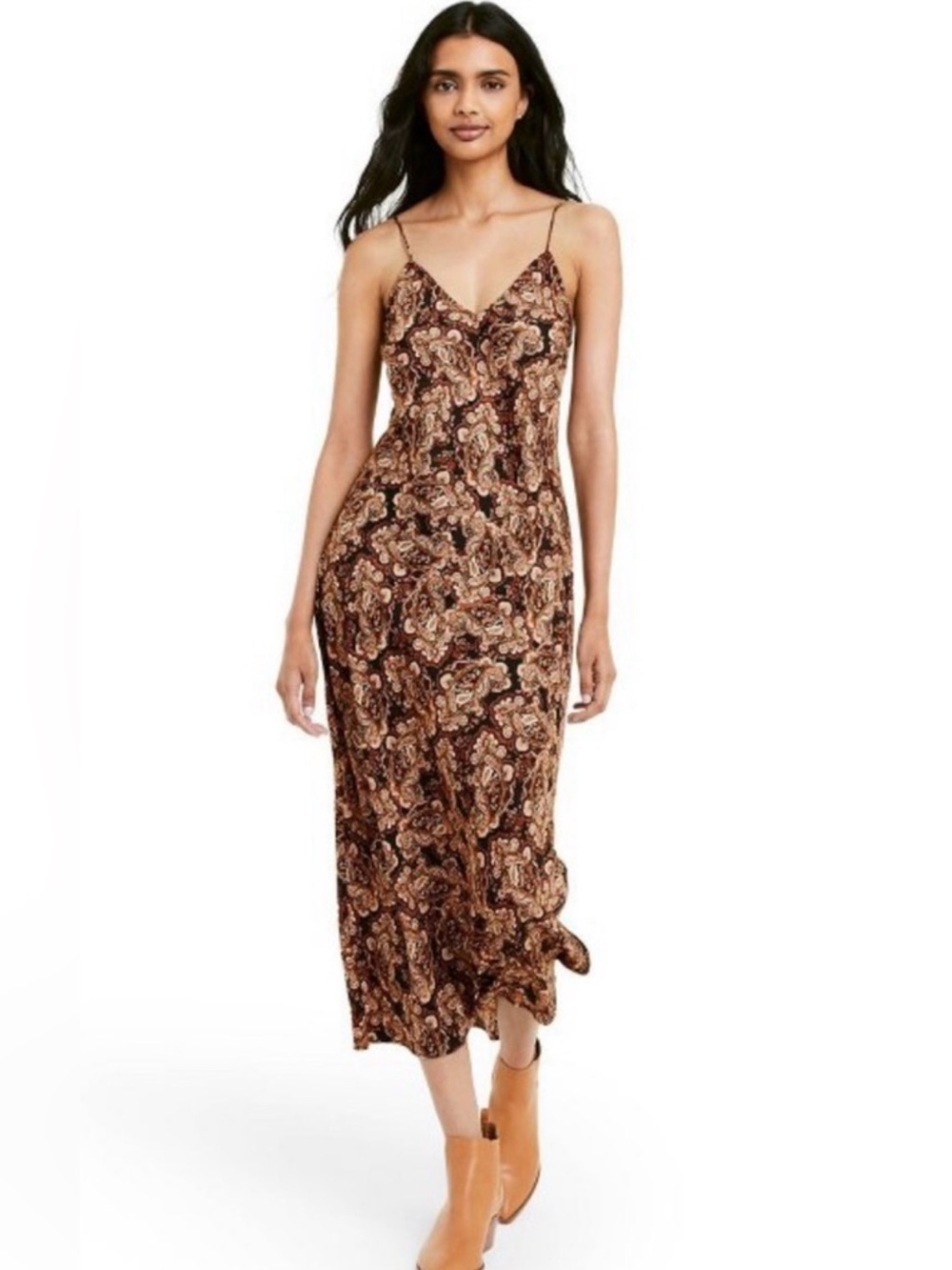 Nili Lotan x Target Paisley Maxi Slip Dress Women’s M NWT Adjustable Straps
